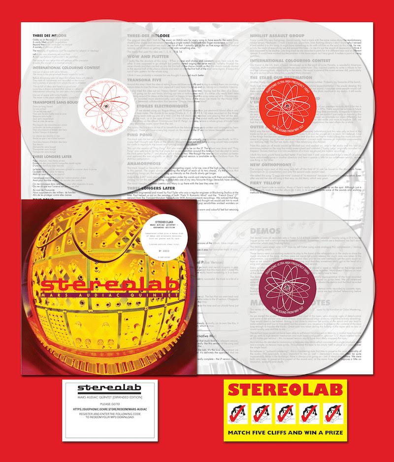 Stereolab - Mars Audiac Quintet (Expanded Edition, 3xLP clear) Vinil - Salvaje Music Store MEXICO