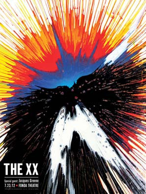 The XX - Fonda Theatre (Litho-print with Silk-screened Varnish) Print - Salvaje Music Store MEXICO